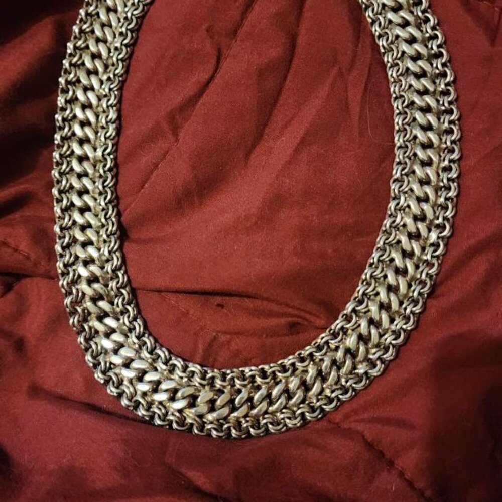 Sterling silver estate necklace 236 grams